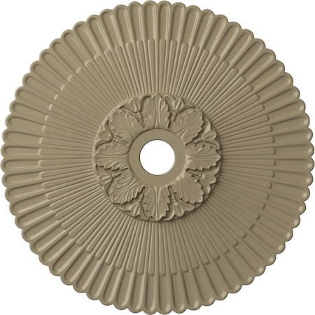 Ekena Millwork Melonie Ceiling Medallion (Fits Canopies up to 6 1/4"), Hnd-Painted Gobi Desert, 36 1/4"OD x 1 7/8"P CM36MEGDF
